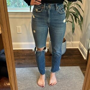 Abercrombie & Fitch Blue Straight Leg Jeans